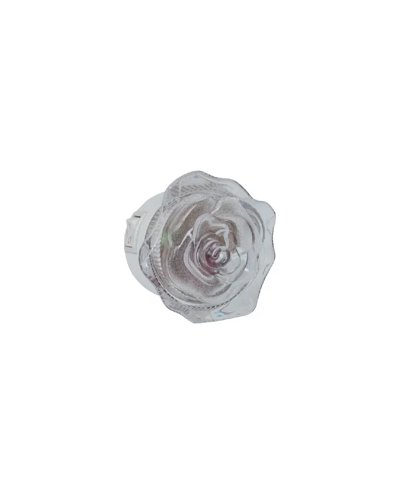 LED zásuvkové svítidlo ROSE bílé