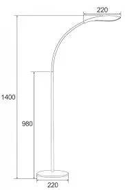 L2069 SANDY Led stojací lampa bílá