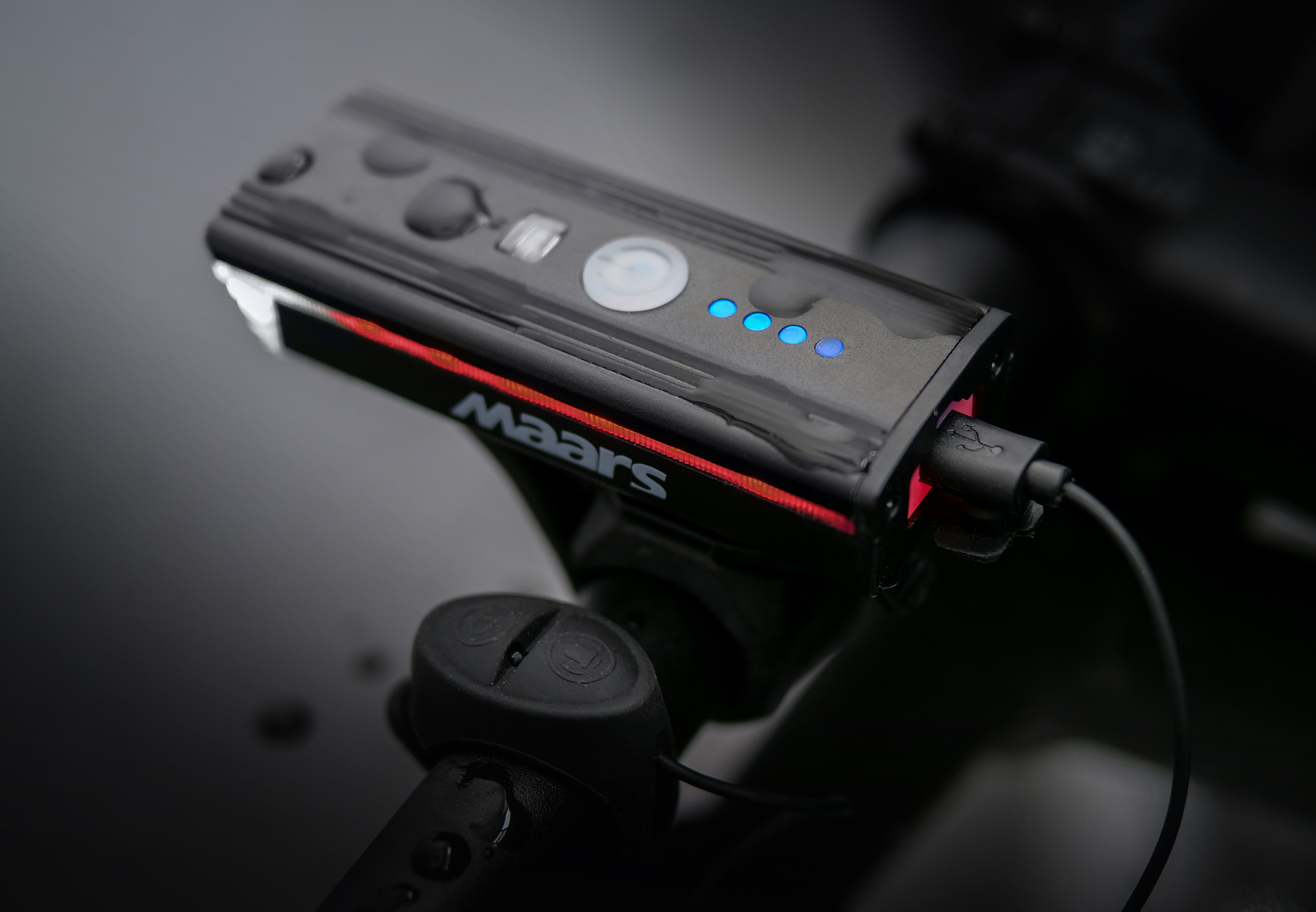 MS 501 LED svítilna nabíjecí přední s klaksonem  MAARS