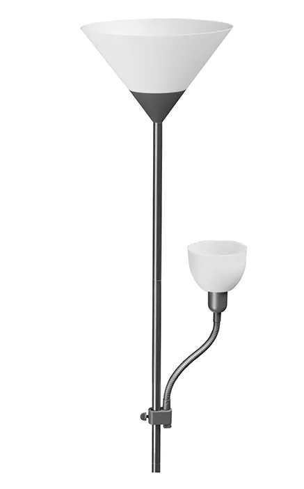 Stojací lampa BENFICA 2 šedá