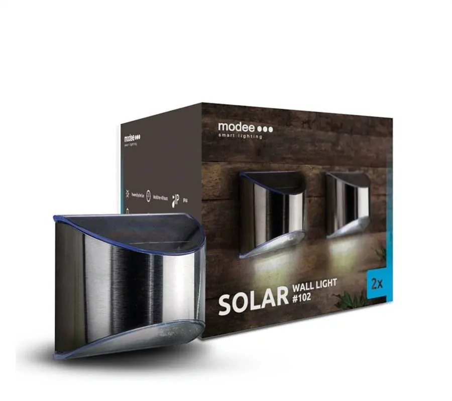 Solární svítidlo nástěnné MODEE 2ks