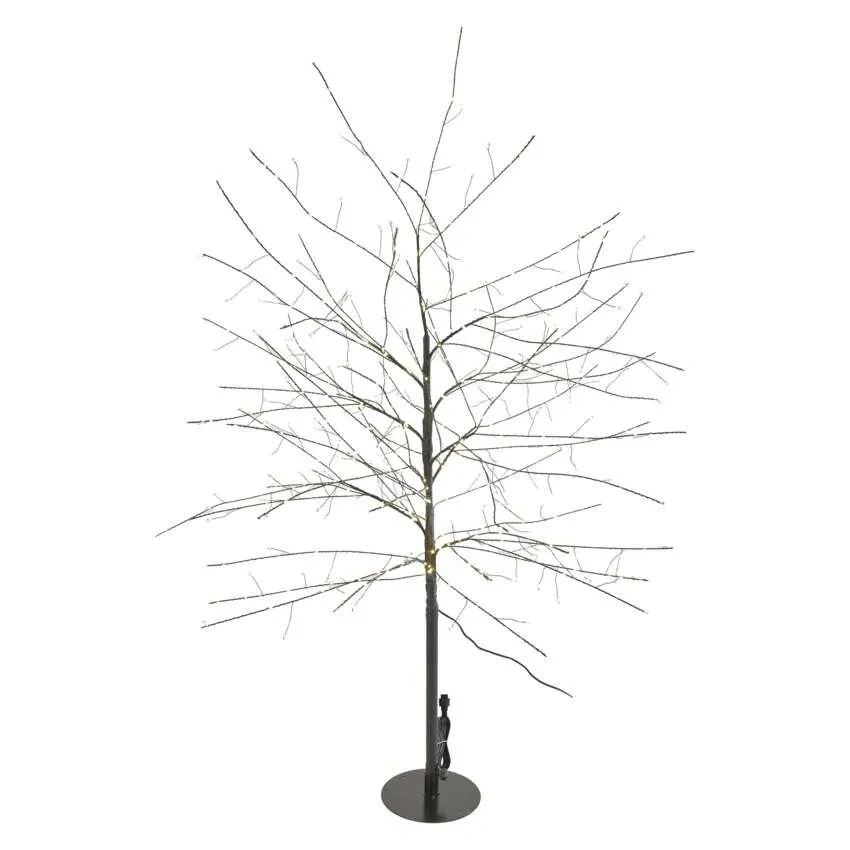 LED svítící stromek, 120 cm, venkovní i vnitřní, teplá bílá, časovač