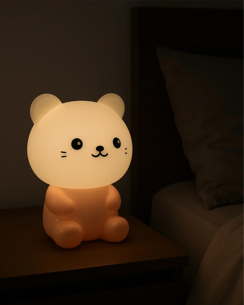 LED nabíjecí silikonová lampička CAT