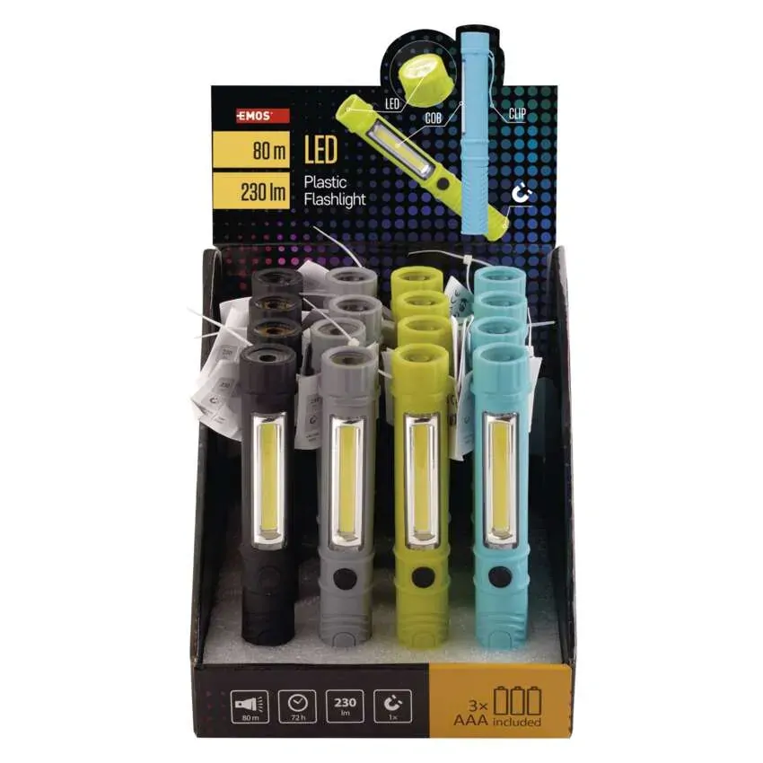LED svítilna COB+1 LED