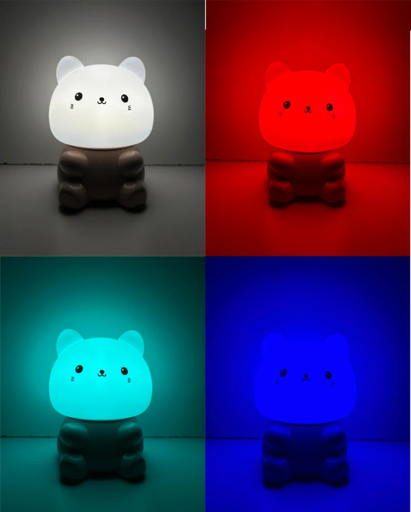 LED nabíjecí silikonová lampička CAT