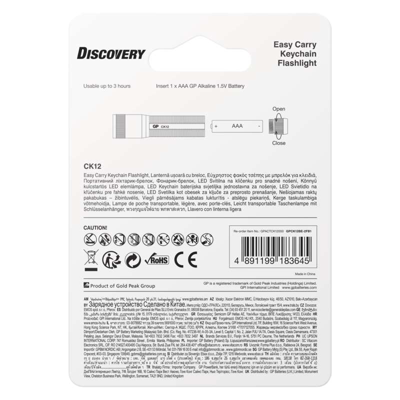 LED přívěšková svítilna GP Discovery CK12, 20 lm EMOS