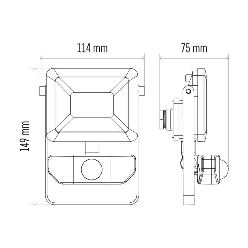 LED reflektor ILIO s pohybovým čidlem, 10W, IP44 EMOS