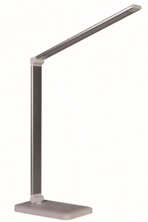 LED stolní lampa SANDY stříbrná