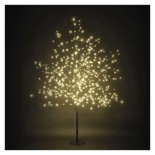LED svítící stromek, 120 cm, venkovní i vnitřní, teplá bílá, časovač